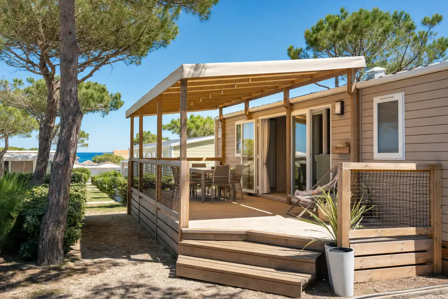 Louer un mobil-home dans un camping de luxe à Port Leucate